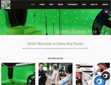 Tablet Screenshot of greenkeystudio.com